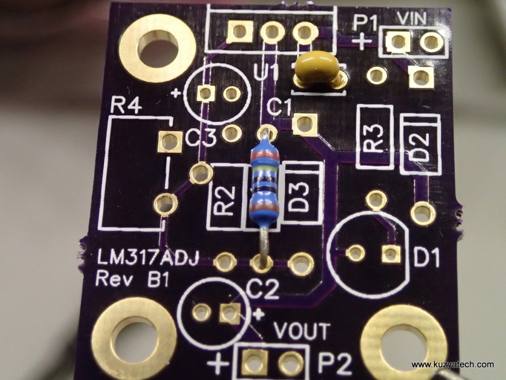 Adjustable LM317 power supply kit (Version B1) | KuzyaTech