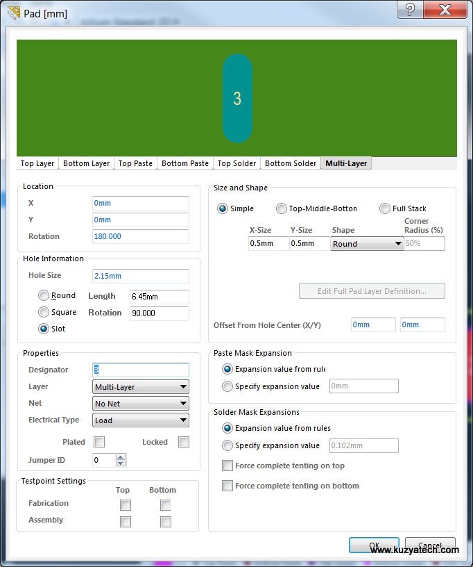 Altium board slots and OSH Park | KuzyaTech